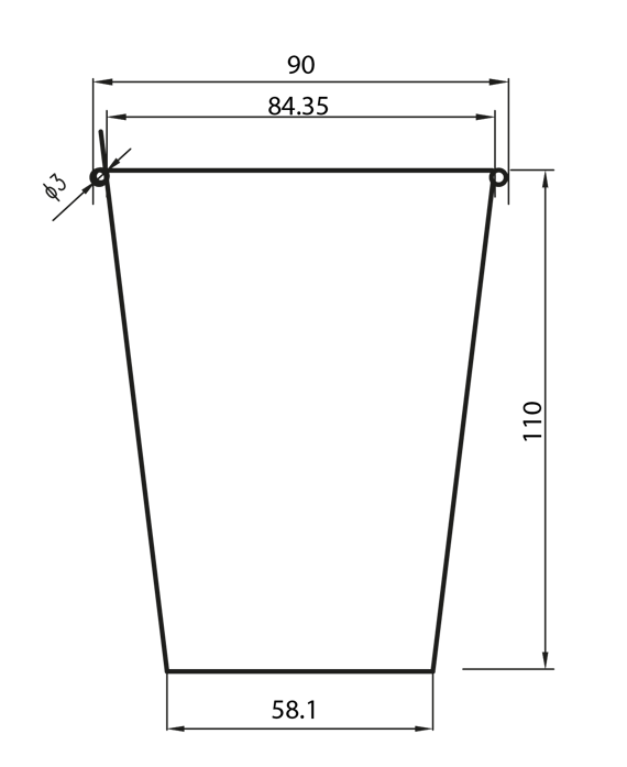 Schema Papirna čaša h110