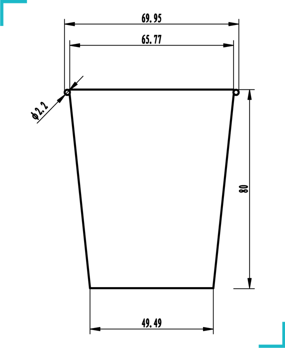Schema Papirna čaša h80